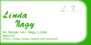 linda nagy business card